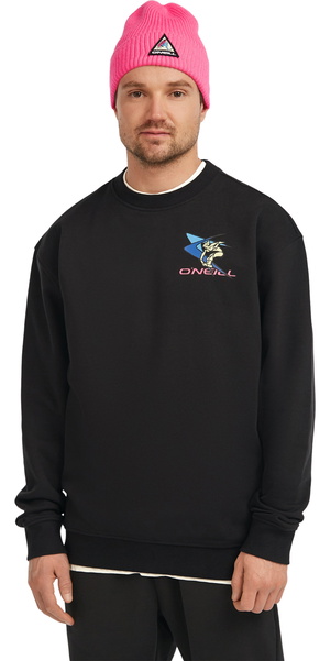 2025 O'Neill Hombres Fwc'Play Crew Sudadera 2750165 - Black Out